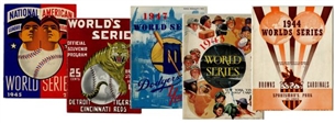 1940-1949 World Series Program Complete Run of 21 